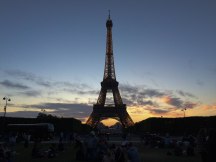 I visited the Eiffel Tower during my first weekend in Paris, great way to spend a Friday night! This was at about 10pm when the sun just started to set :)