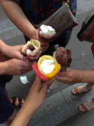 Another TripAdvisor recommendation: Amorino gelato in the Latin Quarter. They shape the cones into roses... nice presentation and even nicer taste!!
