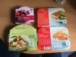 In a previous photo post, I had photos of a frozen foods store called Picard. These are the dishes that I picked up to try... and let me tell you, frozen food can be tasty!